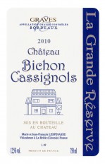 Etiquette Bichon-Cassignols, la grande réserve rouge Etiquette Bichon-Cassignols, la grande réserve rouge