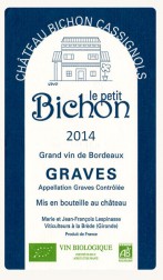 Etiquette Bichon Cassignols, petit bichon biologique rouge Etiquette Bichon Cassignols, petit bichon biologique rouge
